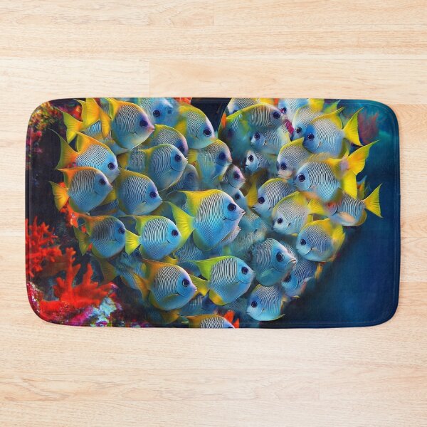 Item preview, beautiful angelfish school in the shape of a heart designed and sold by dcrc.