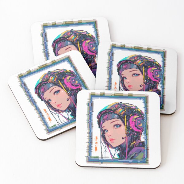 Item preview, Cyberpunk Astronaut Space Girl designed and sold by RockFireMerch.