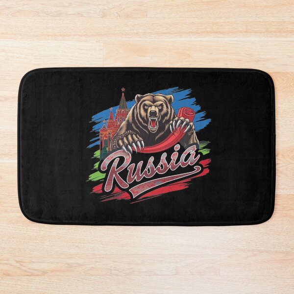 Item preview, Fierce Bear Artwork with Russian Flag and Kremlin designed and sold by love3617.