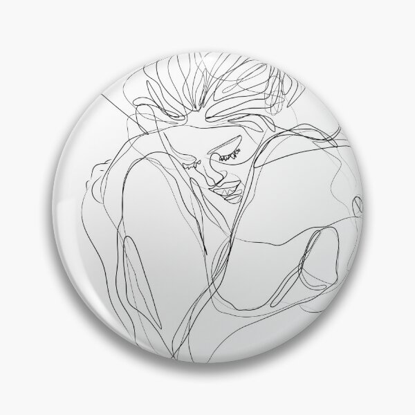 Item preview, Scribble Art - One Line Art - In the Arms of love - Hug with Love designed and sold by One-Line-Artist.