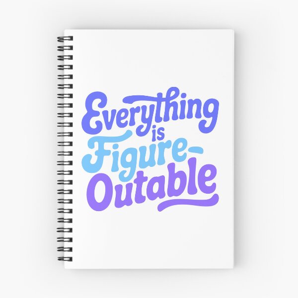 Item preview, Everything Is Figureoutable! Blue Inspirational designed and sold by PMCreative.