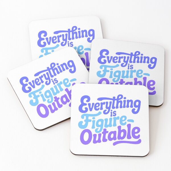 Item preview, Everything Is Figureoutable! Blue Inspirational designed and sold by PMCreative.