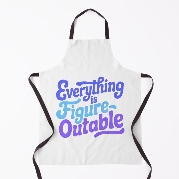 Item preview, Everything Is Figureoutable! Blue Inspirational designed and sold by PMCreative.