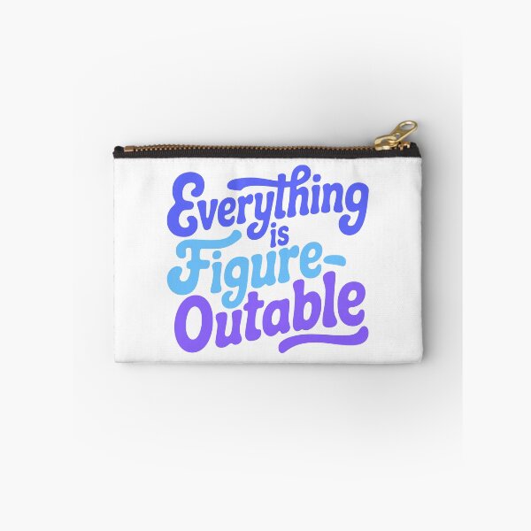 Item preview, Everything Is Figureoutable! Blue Inspirational designed and sold by PMCreative.
