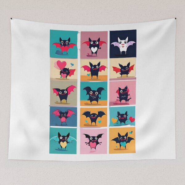 Item preview, Bat kawaii, Batzilla, sweet bat, cute bat, cute,  designed and sold by GOLDENGARDENART.