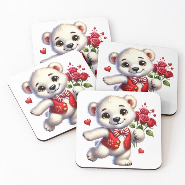 Item preview, Valentine's Polar Bear designed and sold by JonysCreativeDesigns.