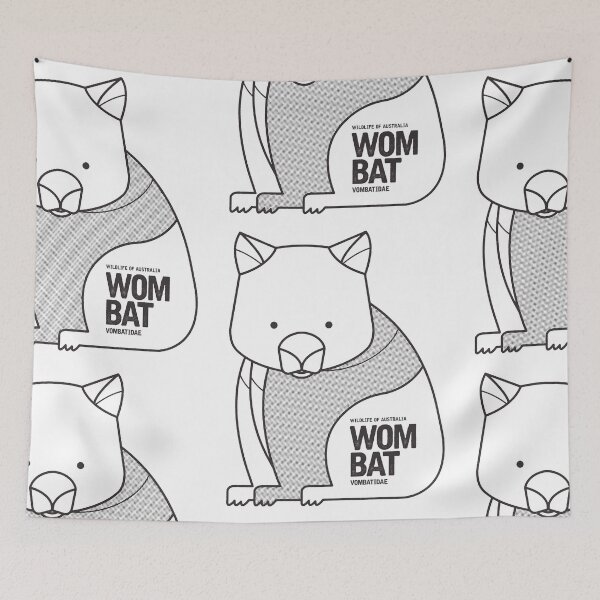 Item preview, Wombat, Wildlife of Australia designed and sold by printedsparrow.
