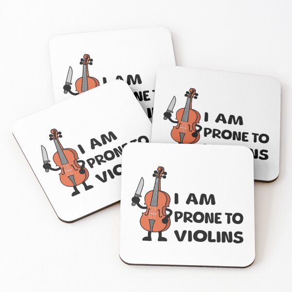 Item preview, I Am Prone To Violins! Cute Funny Violin Pun designed and sold by PMCreative.