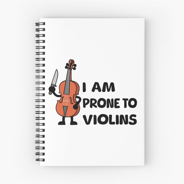 Item preview, I Am Prone To Violins! Cute Funny Violin Pun designed and sold by PMCreative.