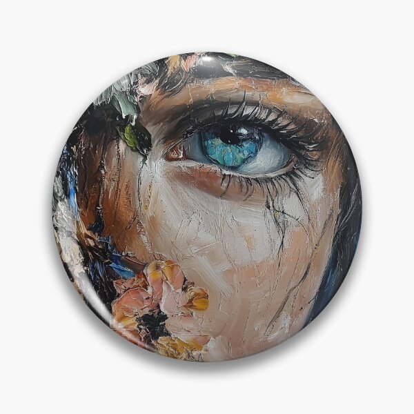 Item preview, Hermoso retrato de una niña en flores, designed and sold by GalynaLB.