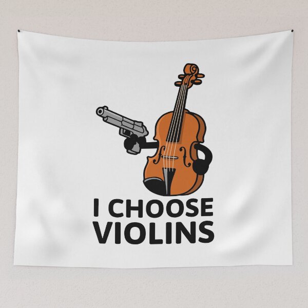 Item preview, I Choose Violins! Funny Violin Pun designed and sold by PMCreative.