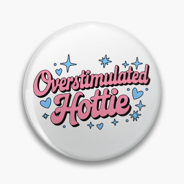 Item preview, Overstimulated Hottie! Cute Pink And Blue Neurodivergent Girl designed and sold by PMCreative.