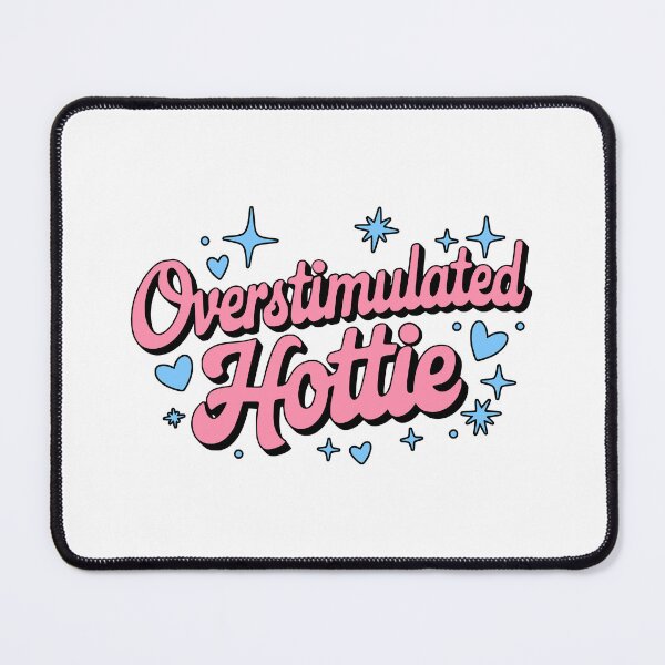Item preview, Overstimulated Hottie! Cute Pink And Blue Neurodivergent Girl designed and sold by PMCreative.