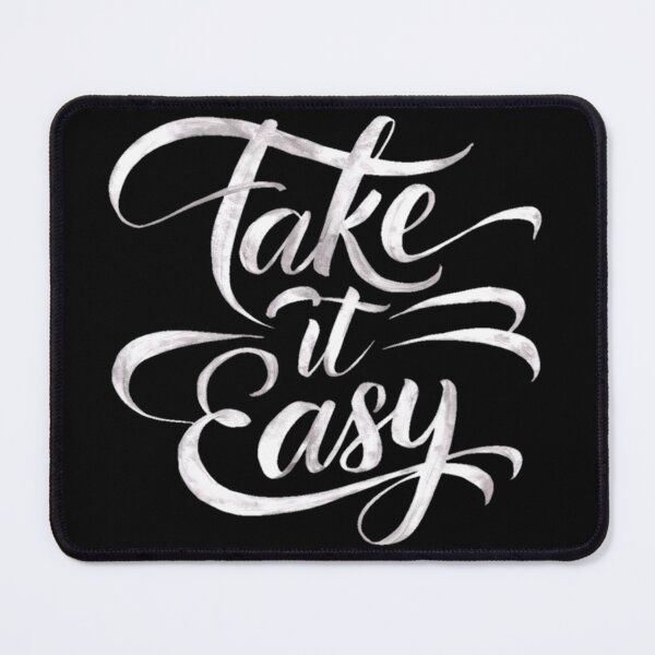 Item preview, Take It Easy - Exquisite Calligraphic Masterpiece in Black designed and sold by WildStroke.