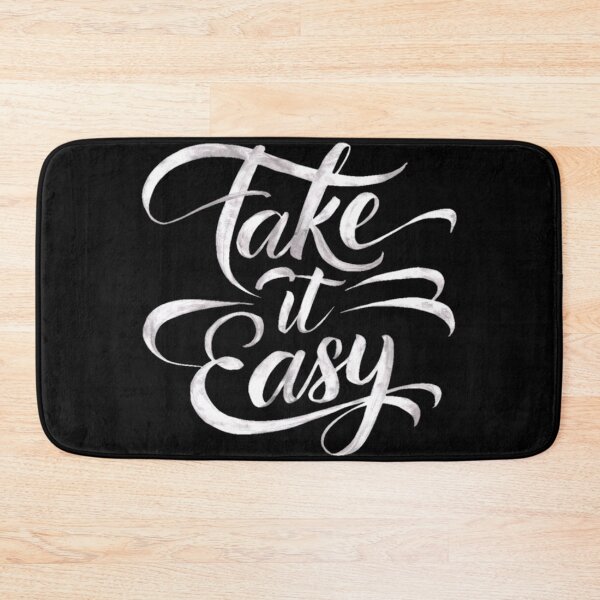 Item preview, Take It Easy - Exquisite Calligraphic Masterpiece in Black designed and sold by WildStroke.