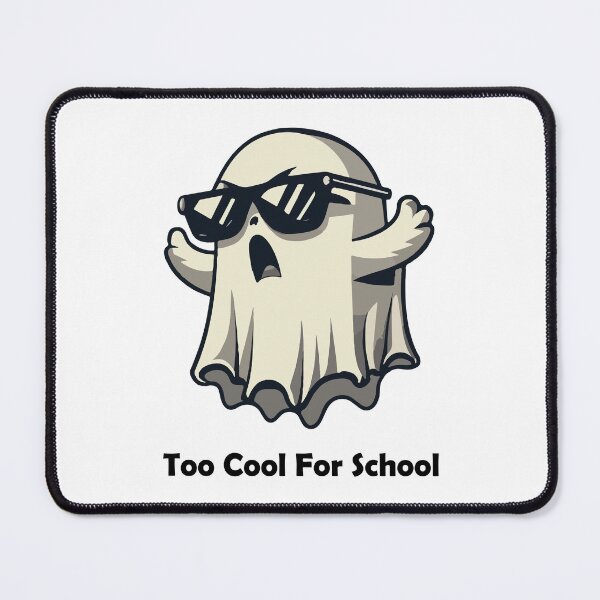 Item preview, Too Cool for School Ghost with Sunglasses - Funny Spooky Art designed and sold by -DEEWOLF-.