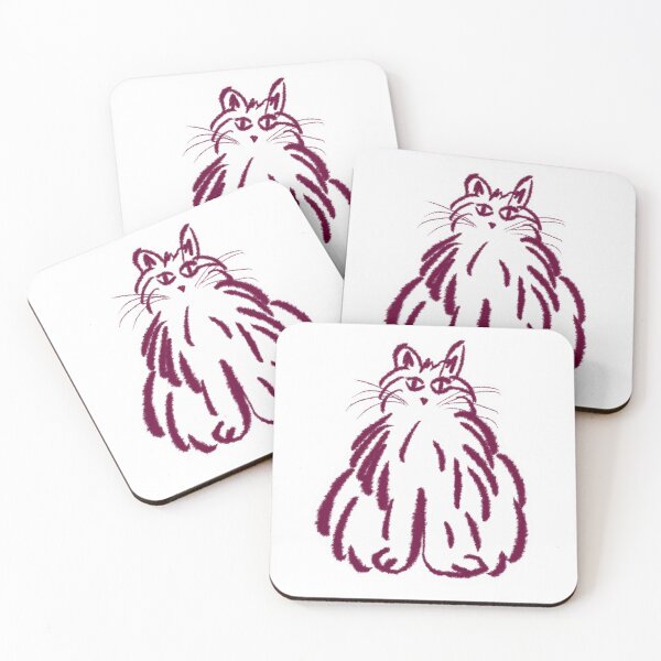 Item preview, Fluffy cat illustration designed and sold by lizxlizz.
