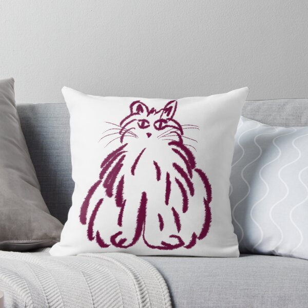 Item preview, Fluffy cat illustration designed and sold by lizxlizz.