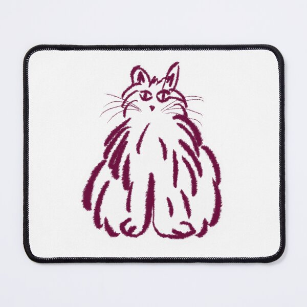Item preview, Fluffy cat illustration designed and sold by lizxlizz.