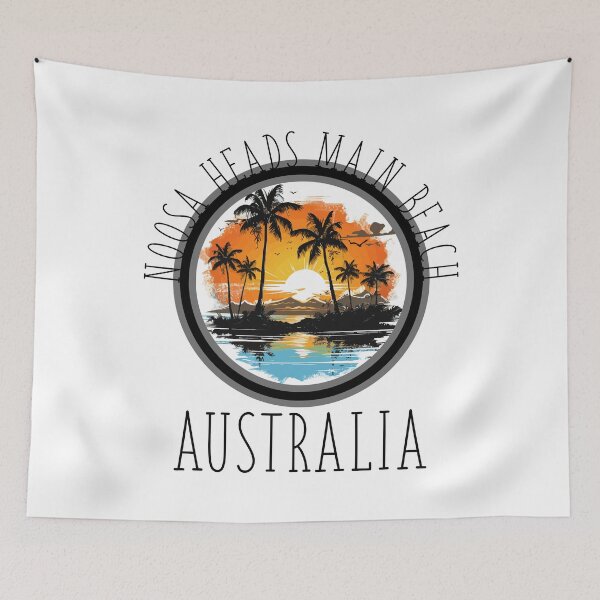 Item preview, Noosa Heads Main Beach, Australia (with Black Lettering) designed and sold by VelvetRoom.