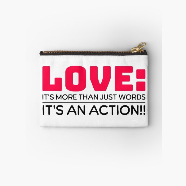 Item preview, Love: Its More Than Just Words, Its an Action designed and sold by S4G Tees.