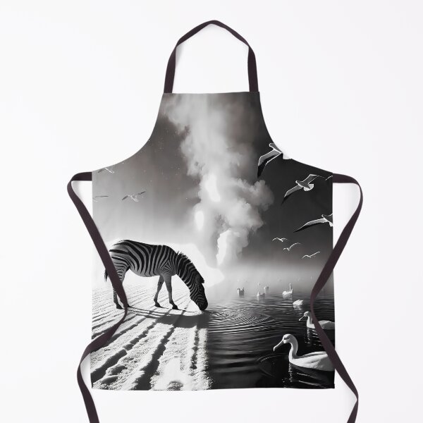 Item preview, Zebra at the water's edge designed and sold by Vibranta Studio.