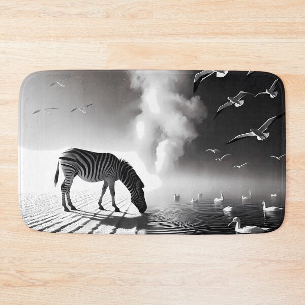 Item preview, Zebra at the water's edge designed and sold by Vibranta Studio.