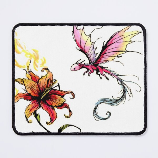 Item preview, Dragón de lirio de fuego designed and sold by Scribbles & Doodles by Jinx.
