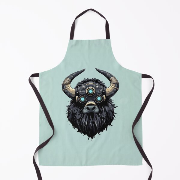 Item preview, Steampunk Bison Vector Illustration designed and sold by GoldenTealArts.