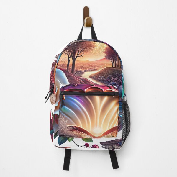 Item preview, sunset and river with flowers and roses in huge seashell and heart designed and sold by Amiramor0.