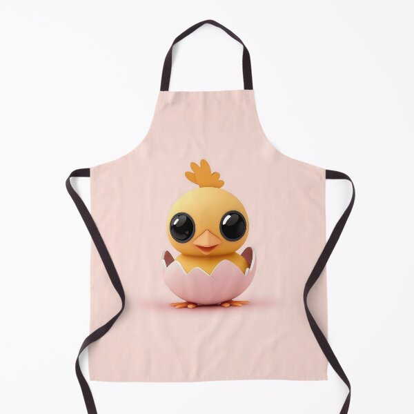 Item preview, Baby Chick in Eggshell Cartoon Illustration designed and sold by GoldenTealArts.