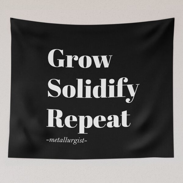 Item preview, Grow Solidify Repeat - Metallurgist Funny Design designed and sold by Geeky Giggles.