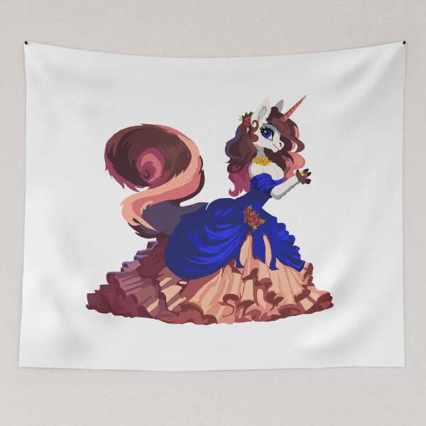 Item preview, Pretty Prancing pony Priscilla in Pink ... (and Blue) designed and sold by KlakkDrawsStuff.