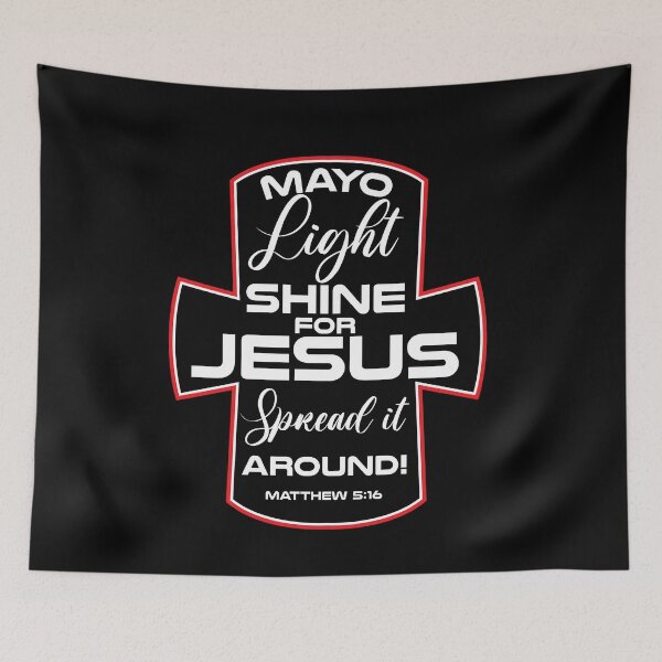 Item preview, Mayo Light Shine for Jesus Funny Christian Mayonnaise designed and sold by Dressed For  Duty.