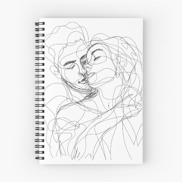 Item preview, Scribble Art - One Line Art - Passionate Hug designed and sold by One-Line-Artist.