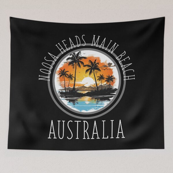 Item preview, Noosa Heads Main Beach, Australia (with White Lettering) designed and sold by VelvetRoom.