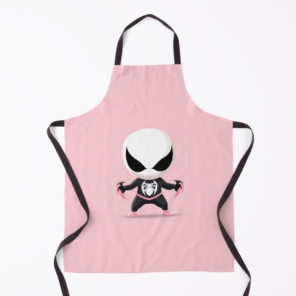 Item preview, Chibi Symbiote Character Illustration on Pink Background designed and sold by GoldenTealArts.