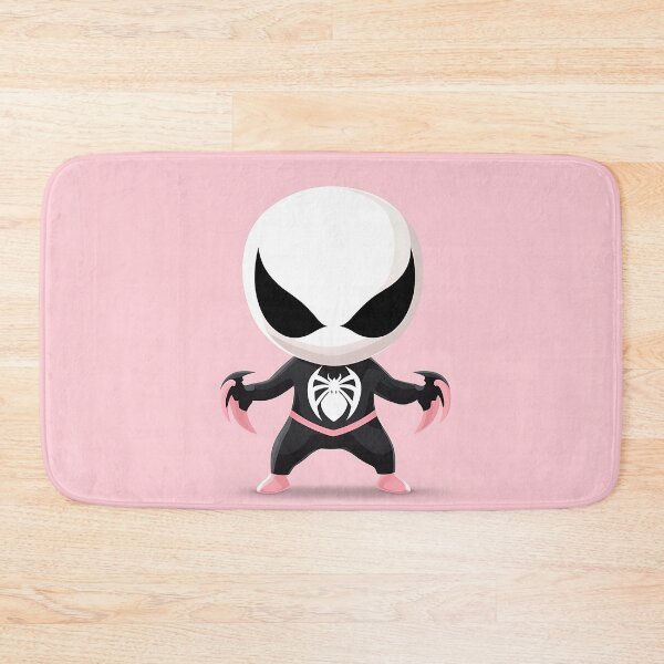 Item preview, Chibi Symbiote Character Illustration on Pink Background designed and sold by GoldenTealArts.