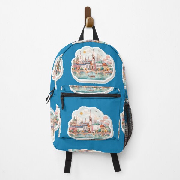Item preview, Vienna Minimalist Watercolor Sticker | Cute Austria Cityscape Design,  designed and sold by PaintMeWorld.