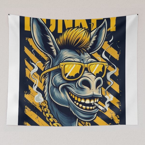 Item preview, Cool Donkey Retro Style designed and sold by DiiStyle.