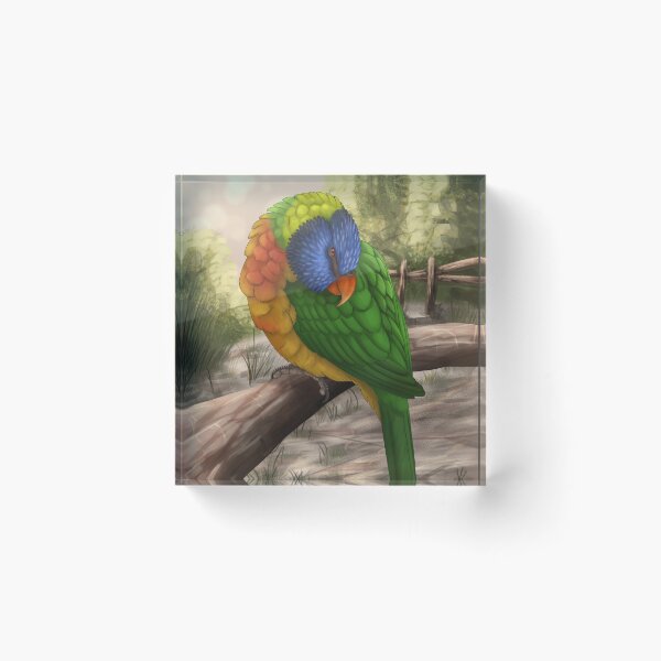 Item preview, Sleepy Lorikeet designed and sold by DragonArtist15.