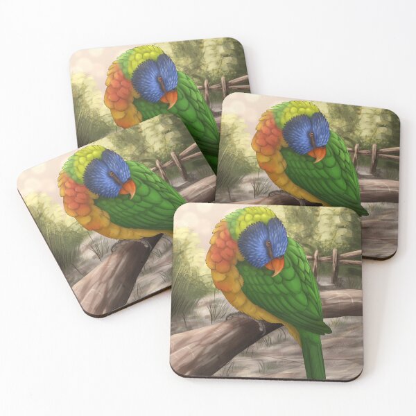 Item preview, Sleepy Lorikeet designed and sold by DragonArtist15.