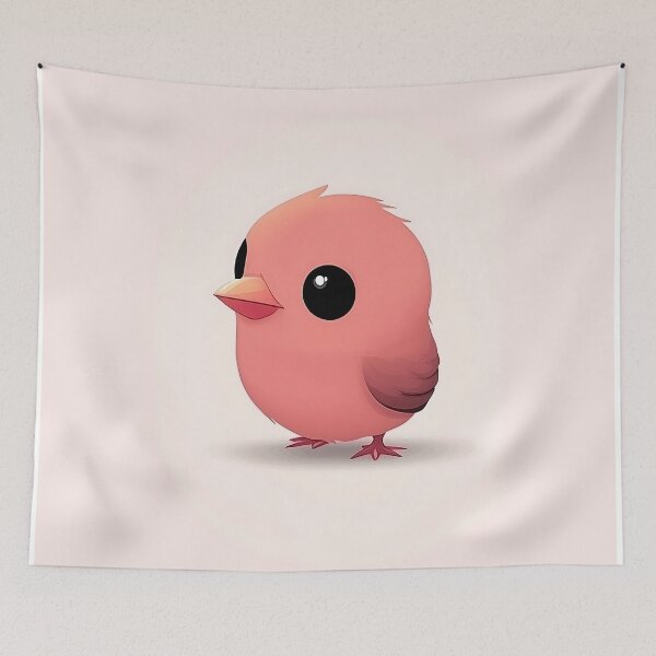 Item preview, Pink Bird Minimalist Cartoon Design designed and sold by GoldenTealArts.