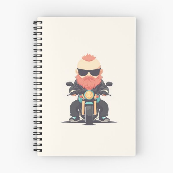 Item preview, Biker Cartoon with Red Beard and Sunglasses designed and sold by GoldenTealArts.