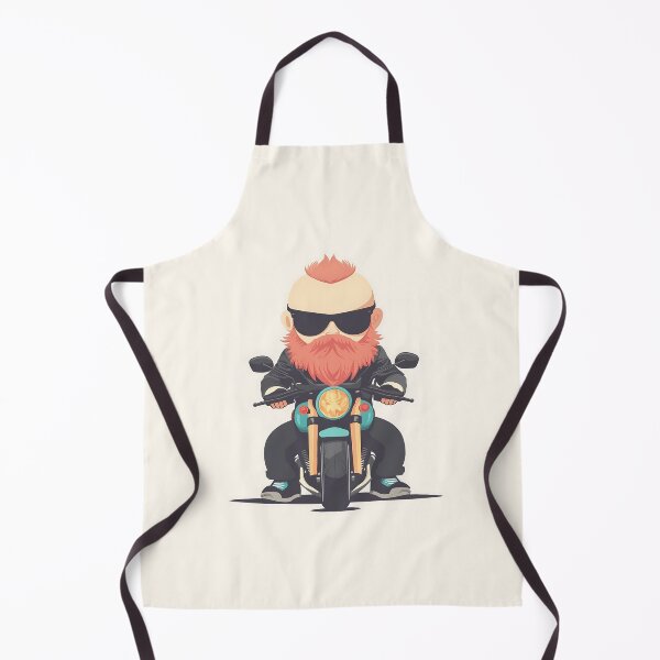 Item preview, Biker Cartoon with Red Beard and Sunglasses designed and sold by GoldenTealArts.