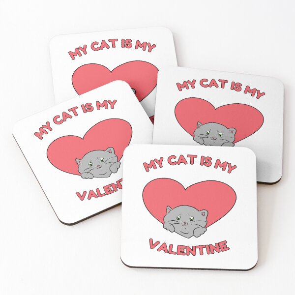 Item preview, MY CAT IS MY VALENTINE designed and sold by HugSomeNettles.