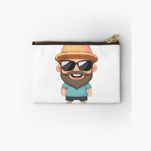 Item preview, Cartoon Man in Summer Outfit with Sunglasses designed and sold by GoldenTealArts.
