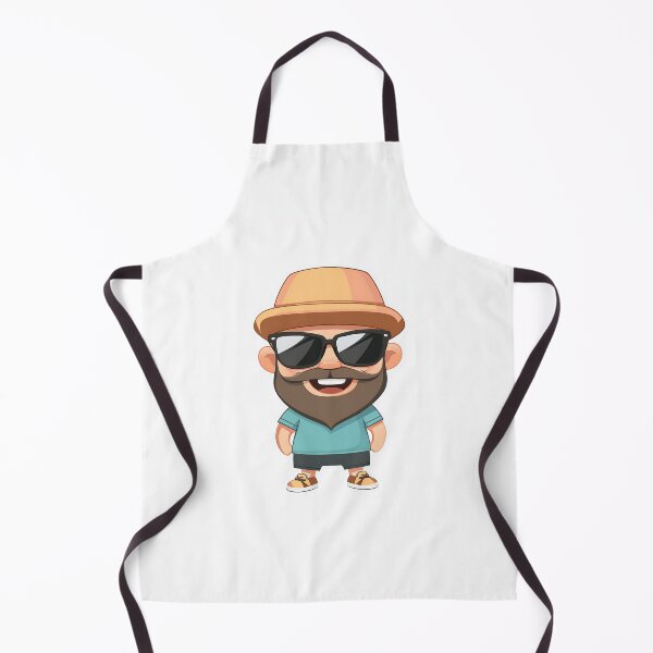 Item preview, Cartoon Man in Summer Outfit with Sunglasses designed and sold by GoldenTealArts.