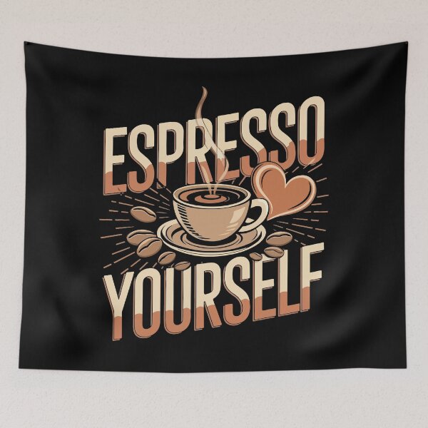 Item preview, Coffee Mug and Beans with Heart (“Espresso Yourself”) designed and sold by Curtistevens.