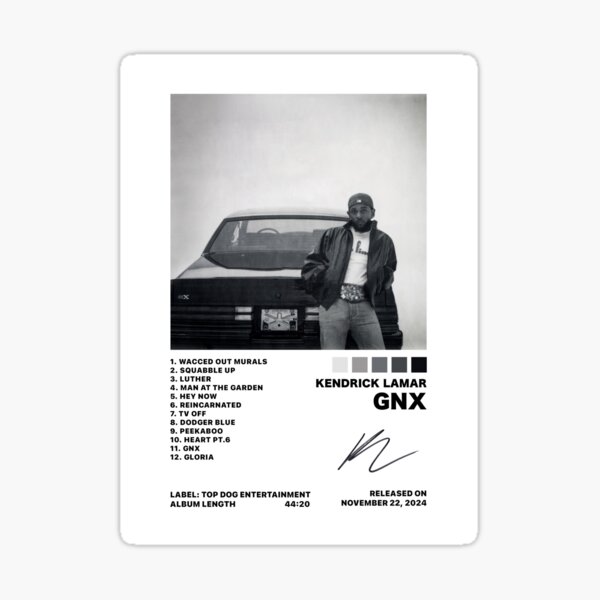 Aperçu de l'œuvre Kendrick Lamar - GNX // Affiche Alum Art créée et vendue par thechronist07.